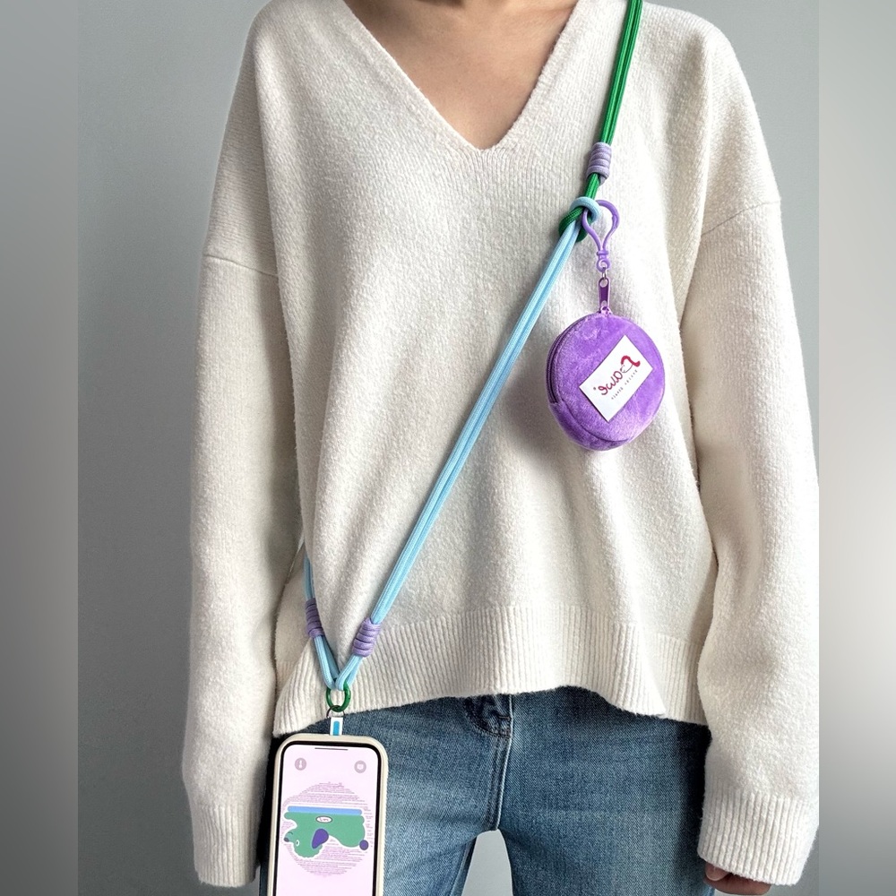 💚🐶Pawe® Design Handmade 3-in-1 Lanyard Crossbody | Wrist Phone Strap